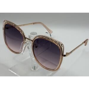 Guess GF0381 Oversized Square Sunglasses Rose Gold Pink Gradient 56-20-140